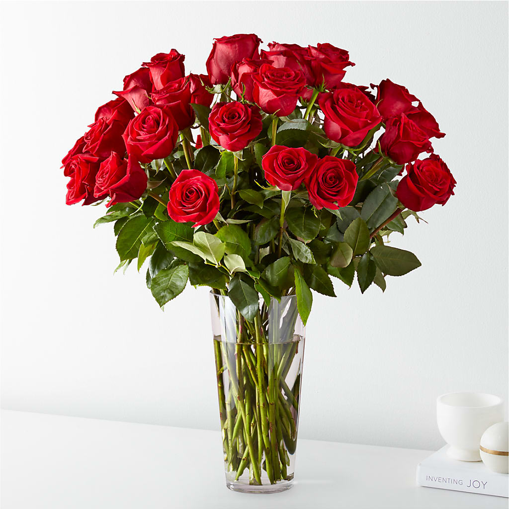Long Stem Red Rose Bouquet – GARRISON DESIGNS FLORIST & INTERIORS, Huntington WV