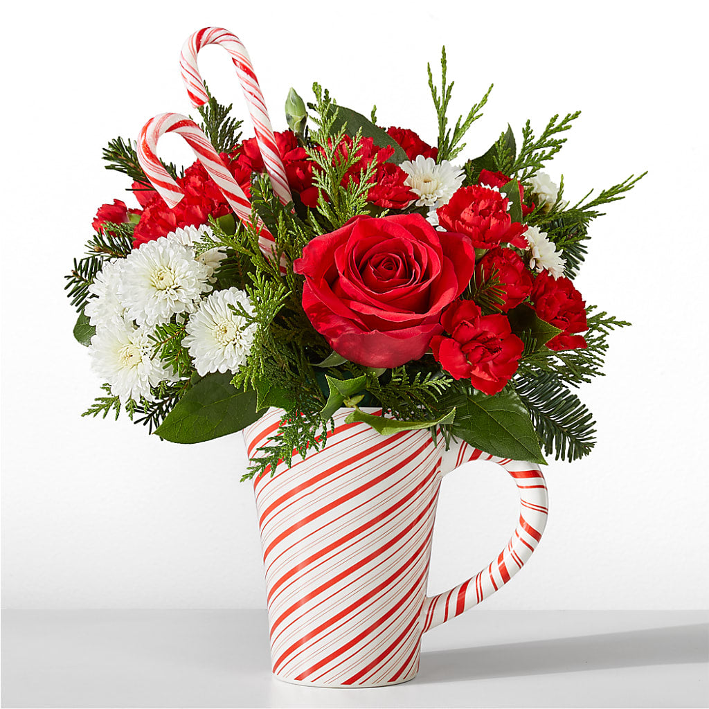 Peppermint Swirl Mug – GARRISON DESIGNS FLORIST & INTERIORS, Huntington WV