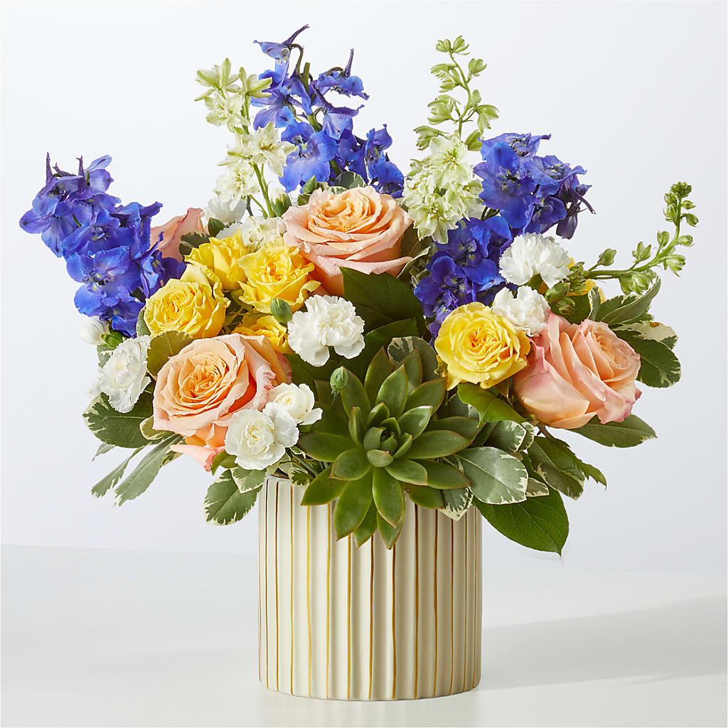 Cobalt Reverie Bouquet – GARRISON DESIGNS FLORIST & INTERIORS, Huntington WV