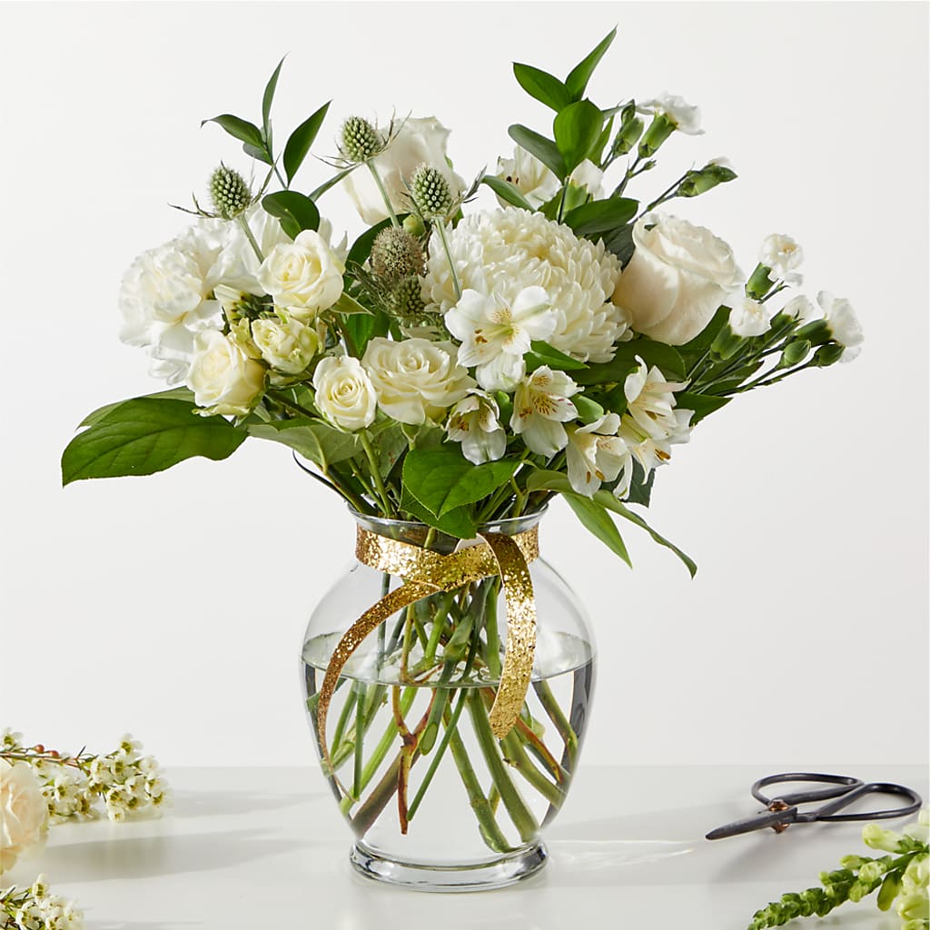 New Beginnings – A Florist Original – GARRISON DESIGNS FLORIST & INTERIORS, Huntington WV