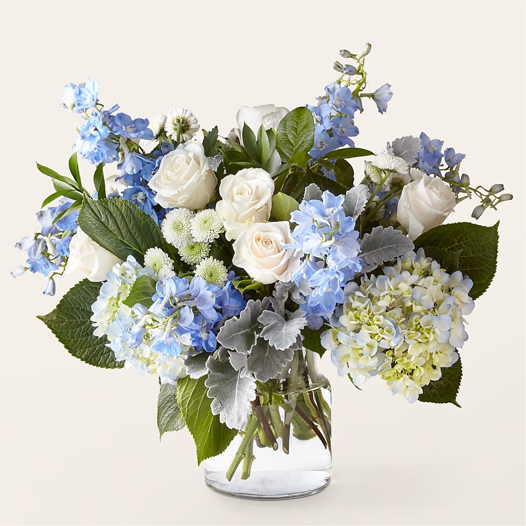 Clear Skies Bouquet – GARRISON DESIGNS FLORIST & INTERIORS, Huntington WV
