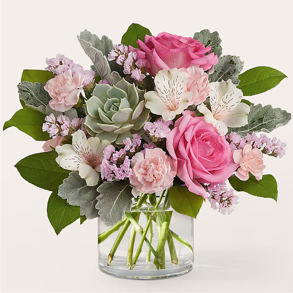 Dusty Rose Bouquet – GARRISON DESIGNS FLORIST & INTERIORS, Huntington WV