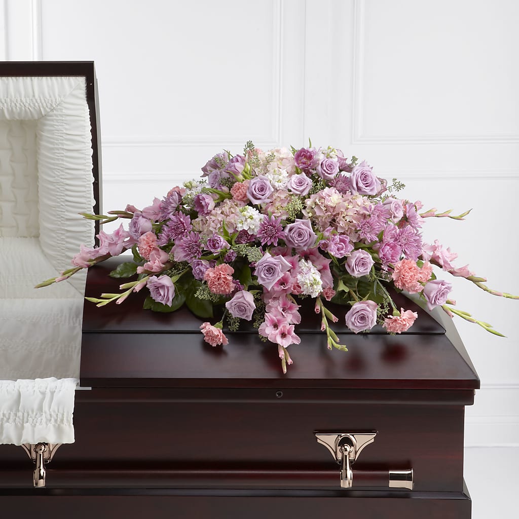 Immorata Casket Spray – GARRISON DESIGNS FLORIST & INTERIORS, Huntington WV