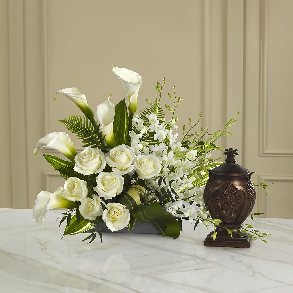 At Peace Arrangement – GARRISON DESIGNS FLORIST & INTERIORS, Huntington WV