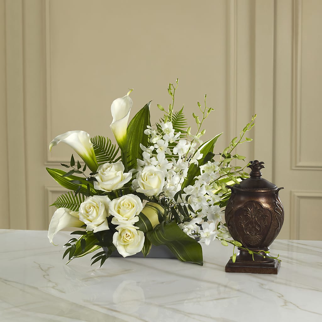 At Peace Arrangement – GARRISON DESIGNS FLORIST & INTERIORS, Huntington WV