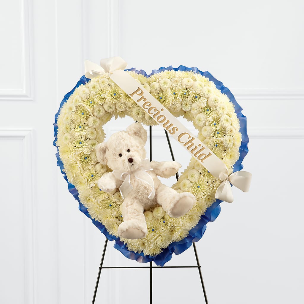 Precious Child Standing Heart – GARRISON DESIGNS FLORIST & INTERIORS, Huntington WV