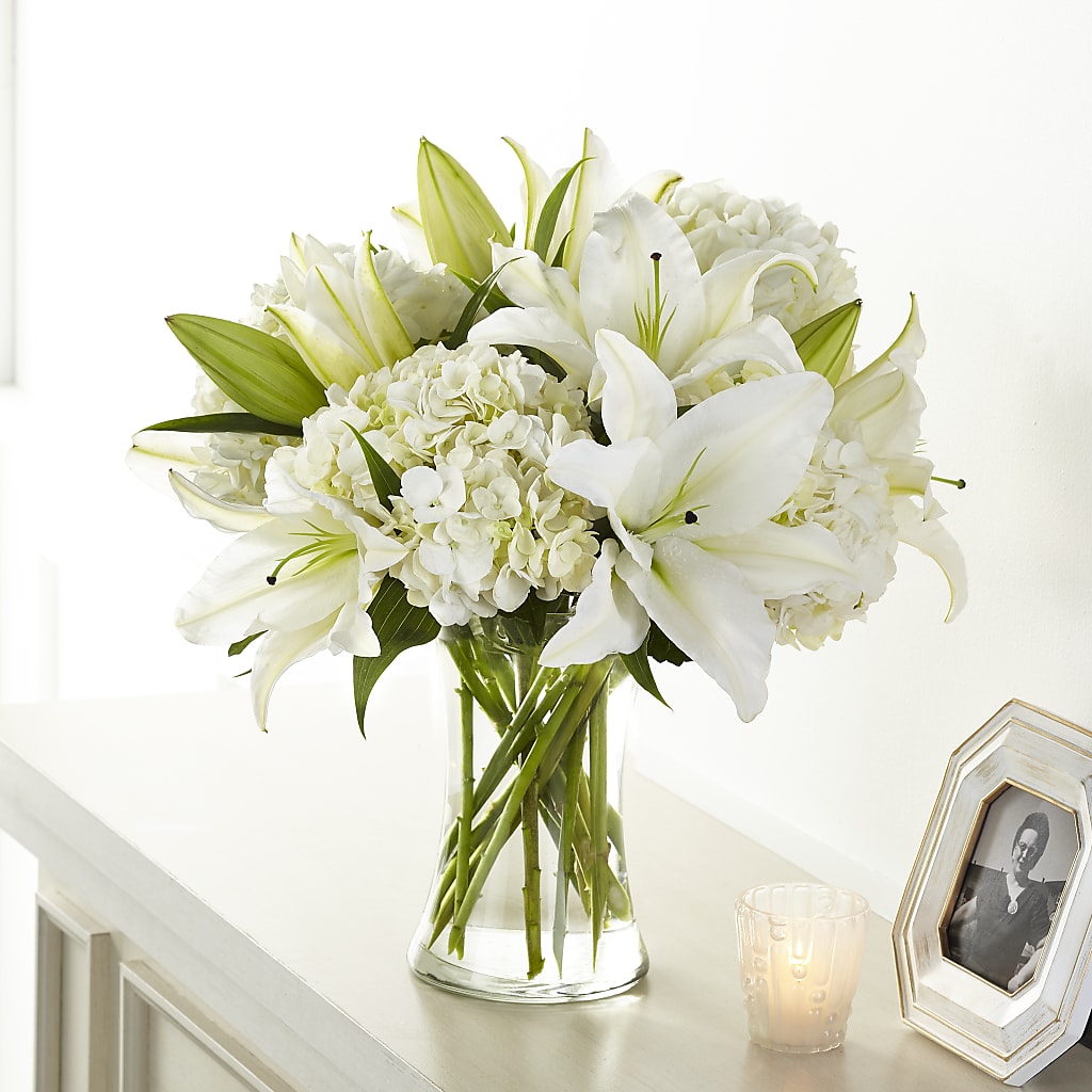 Compassionate Lily Bouquet – GARRISON DESIGNS FLORIST & INTERIORS, Huntington WV