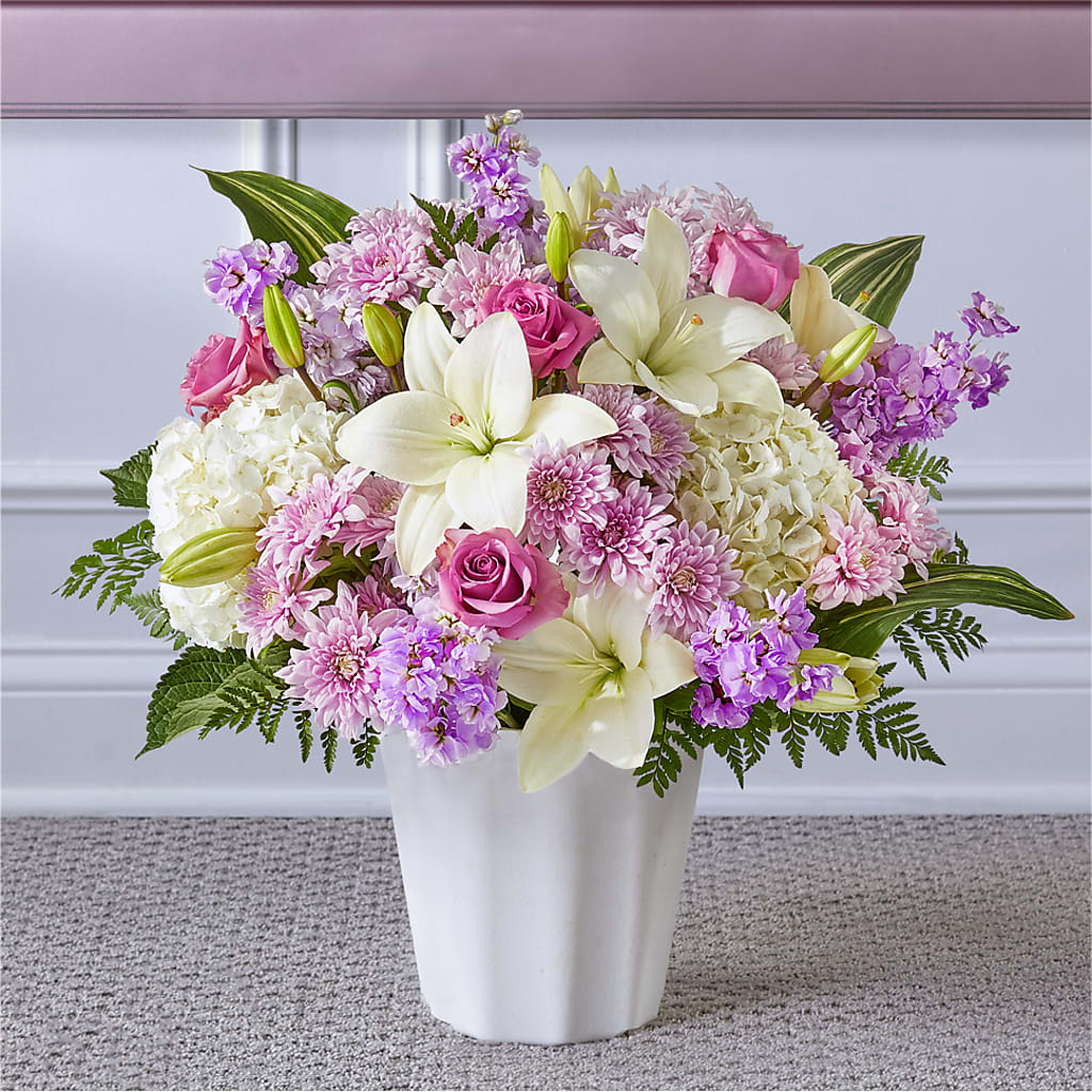Heaven Sent Floor Basket – GARRISON DESIGNS FLORIST & INTERIORS, Huntington WV