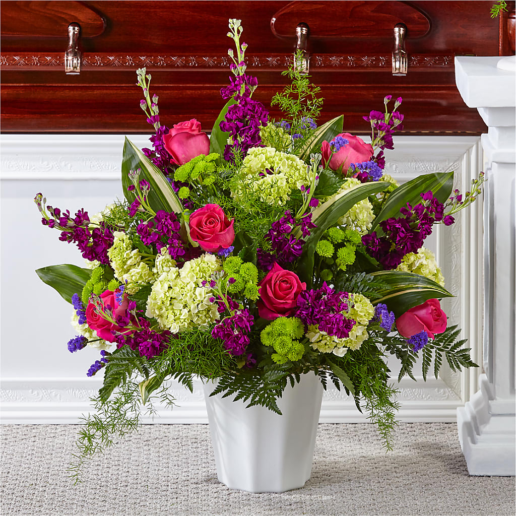 Beautiful Horizons Floor Basket – GARRISON DESIGNS FLORIST & INTERIORS, Huntington WV