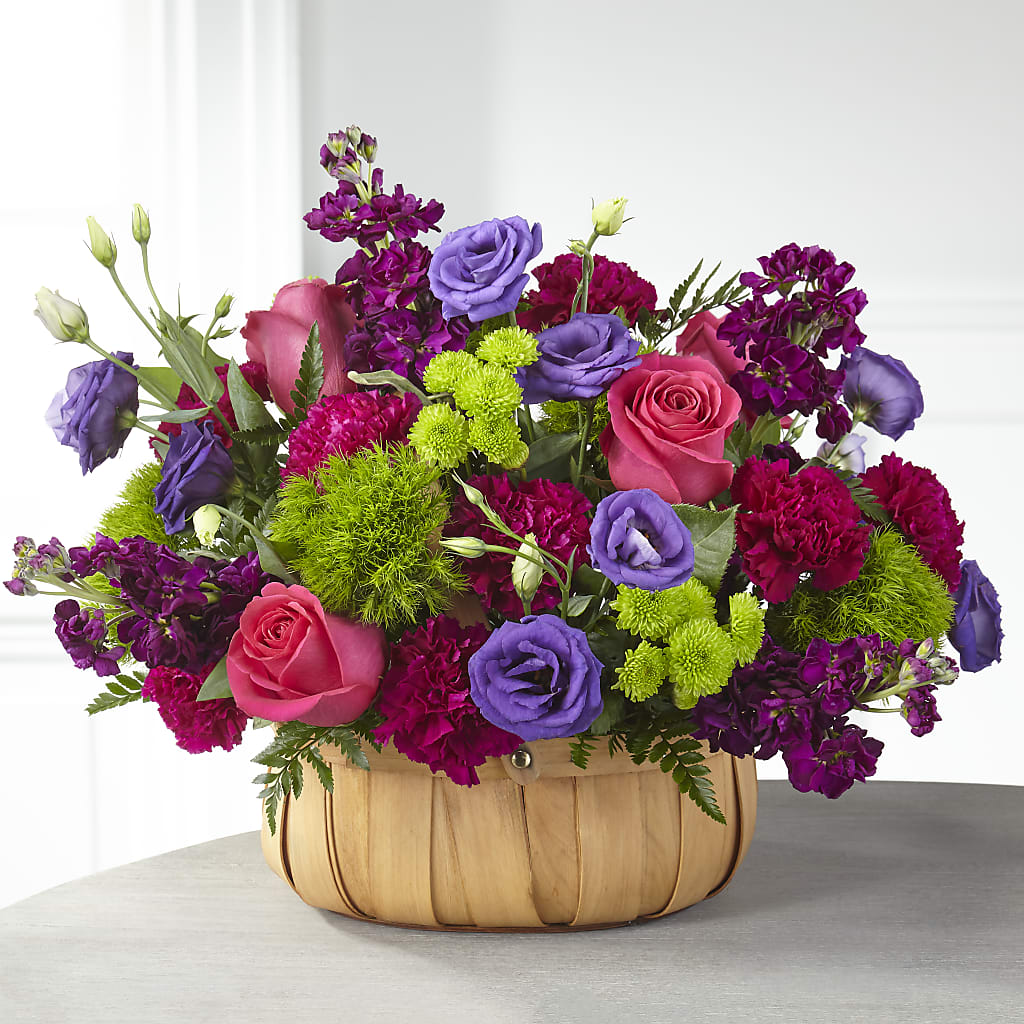 Serene Sanctuary Basket – GARRISON DESIGNS FLORIST & INTERIORS, Huntington WV