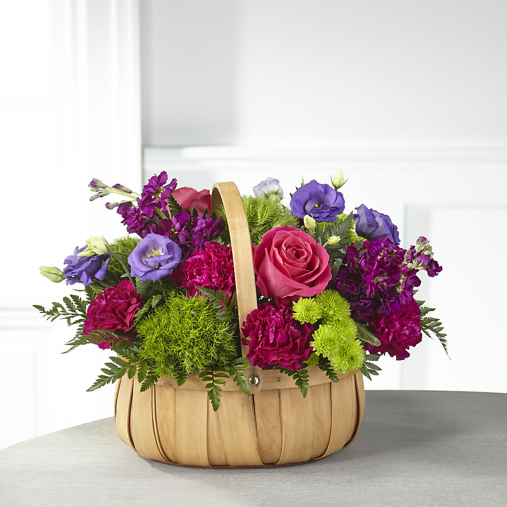 Serene Sanctuary Basket – GARRISON DESIGNS FLORIST & INTERIORS, Huntington WV