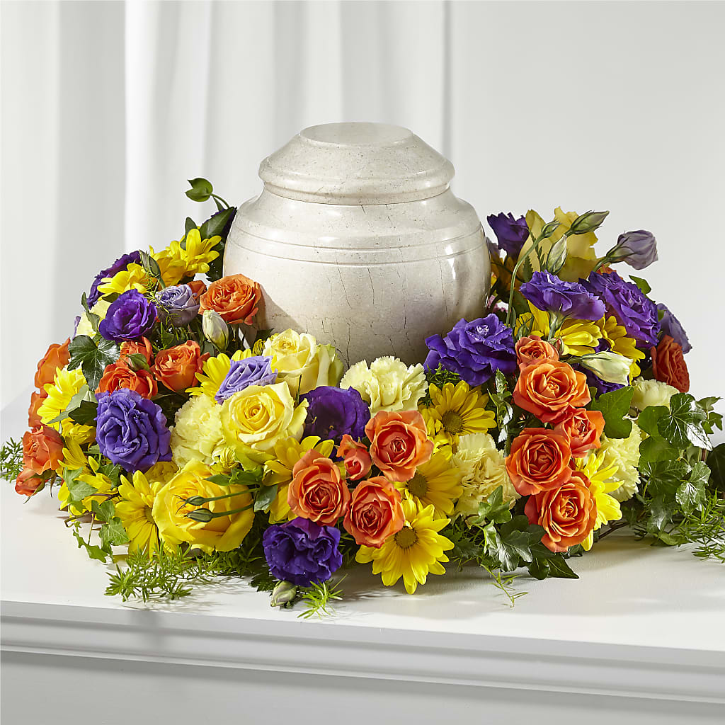 Blossoms of Remembrance Cremation Adornment – GARRISON DESIGNS FLORIST & INTERIORS, Huntington WV