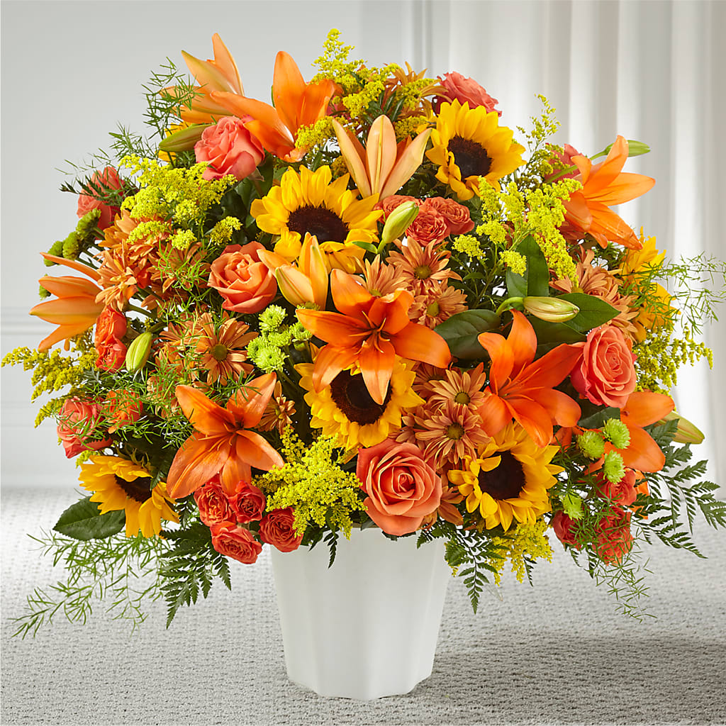 Harvest Thoughts Floor Basket – GARRISON DESIGNS FLORIST & INTERIORS, Huntington WV