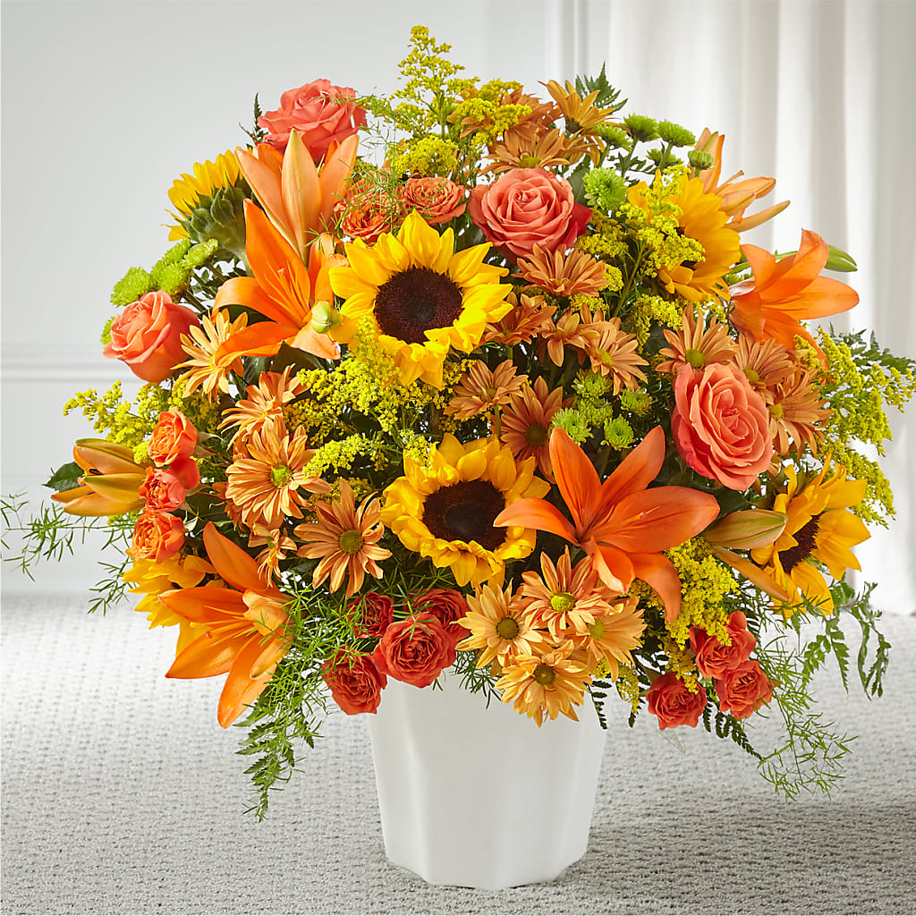 Harvest Thoughts Floor Basket – GARRISON DESIGNS FLORIST & INTERIORS, Huntington WV