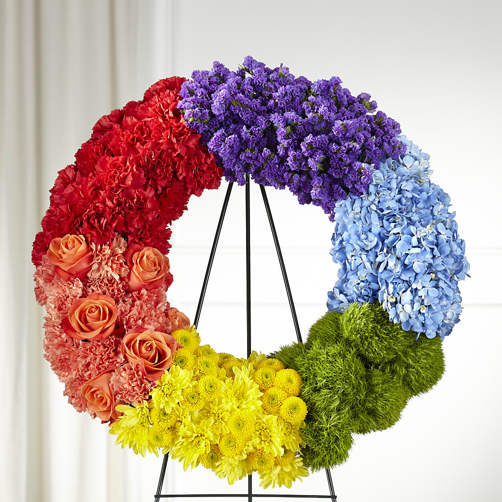 Circle of Love Wreath – GARRISON DESIGNS FLORIST & INTERIORS, Huntington WV