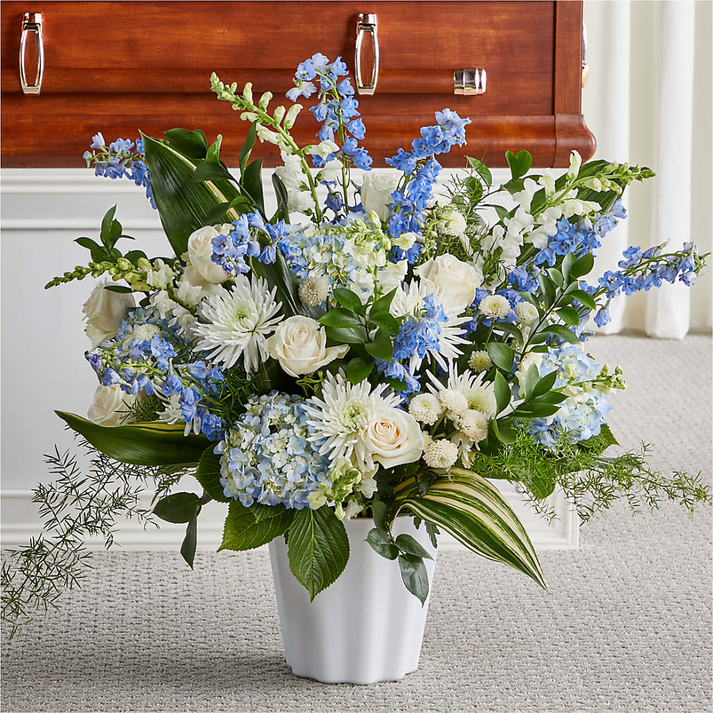 Everlasting Memories Floor Basket – GARRISON DESIGNS FLORIST & INTERIORS, Huntington WV