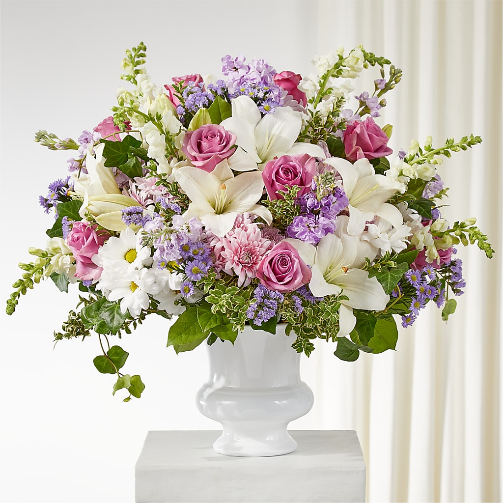 Remarkable Life Urn Arrangement – GARRISON DESIGNS FLORIST & INTERIORS, Huntington WV