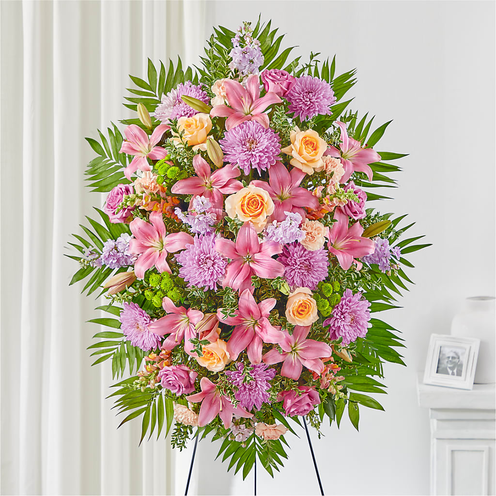 Love & Light Standing Spray – GARRISON DESIGNS FLORIST & INTERIORS, Huntington WV