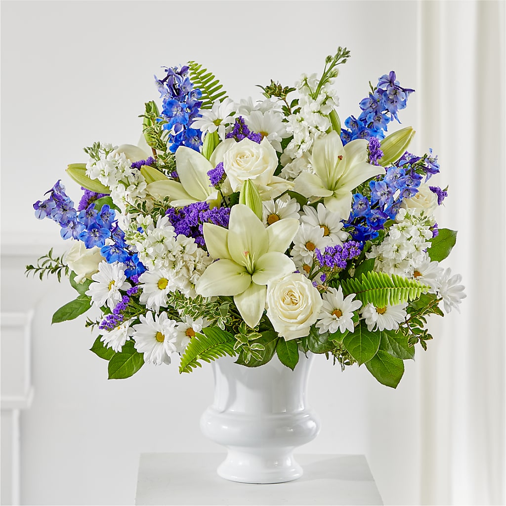 Expressions of Hope Urn Arrangement – GARRISON DESIGNS FLORIST & INTERIORS, Huntington WV