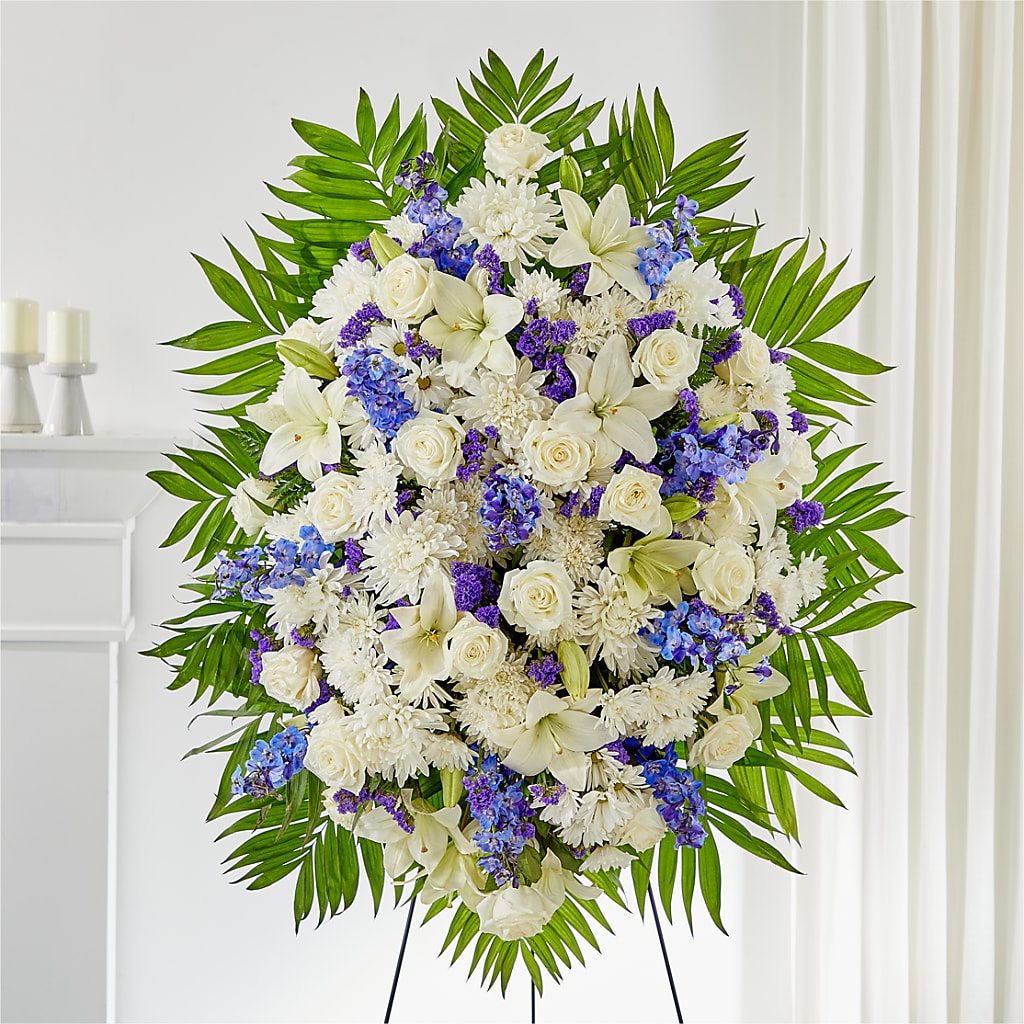 At Rest Standing Spray – GARRISON DESIGNS FLORIST & INTERIORS, Huntington WV
