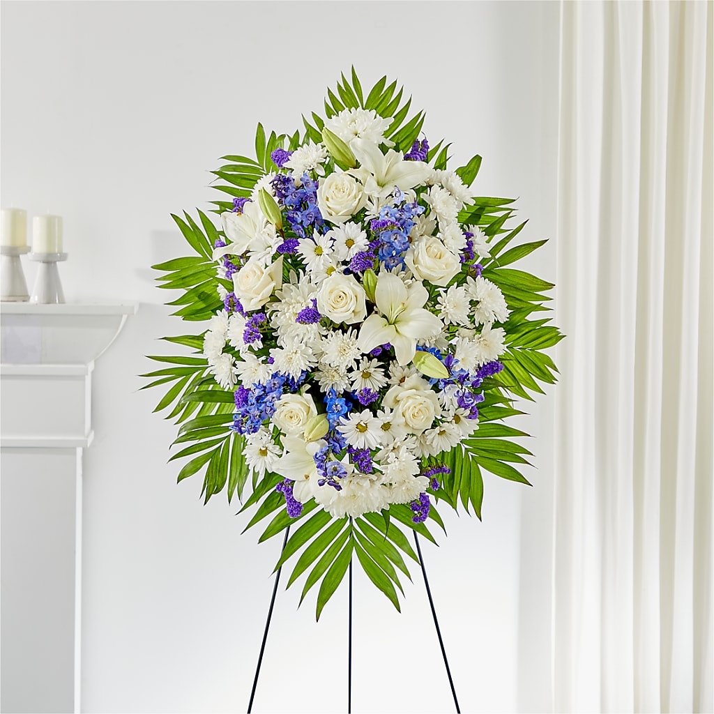 At Rest Standing Spray – GARRISON DESIGNS FLORIST & INTERIORS, Huntington WV