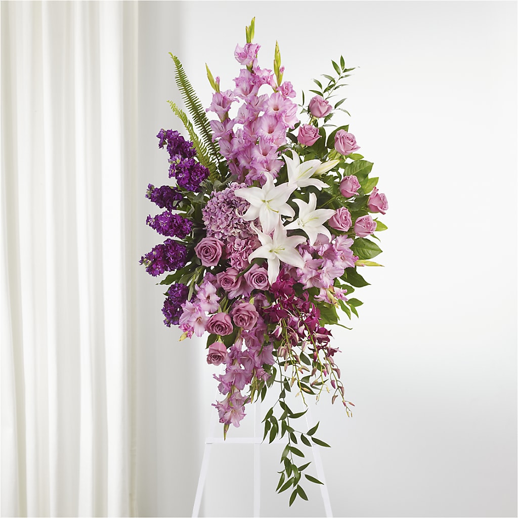 Never Alone Standing Spray – GARRISON DESIGNS FLORIST & INTERIORS, Huntington WV