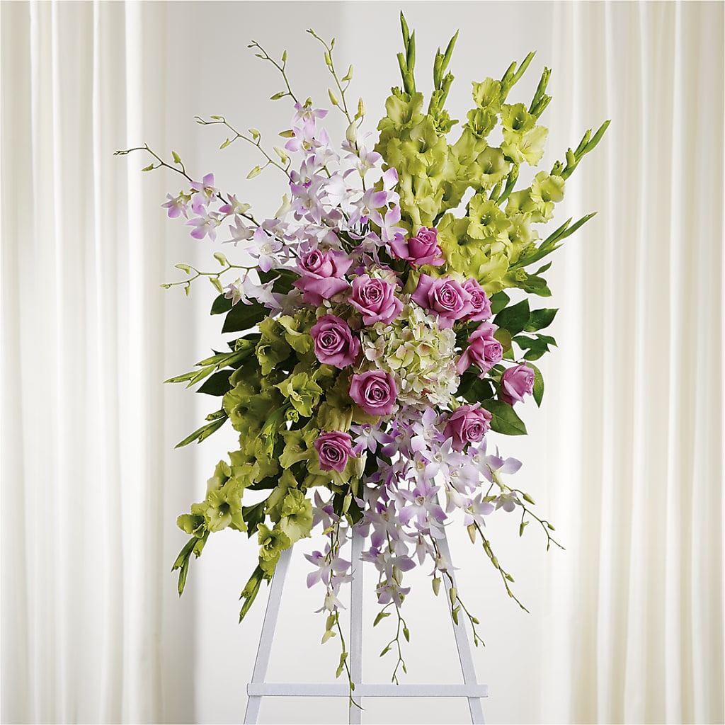 Lasting Legacy Standing Spray – GARRISON DESIGNS FLORIST & INTERIORS, Huntington WV