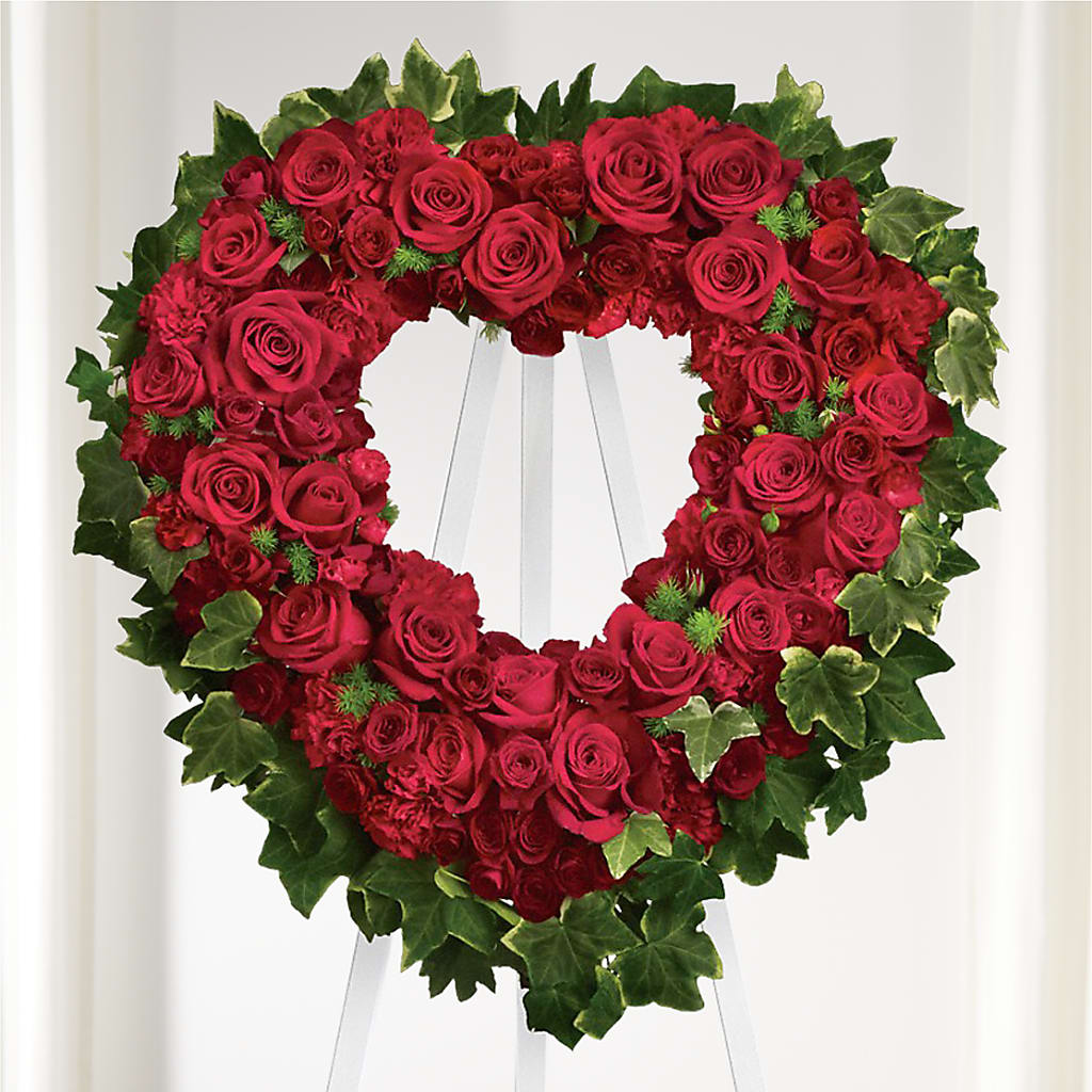Wholehearted Standing Spray – GARRISON DESIGNS FLORIST & INTERIORS, Huntington WV