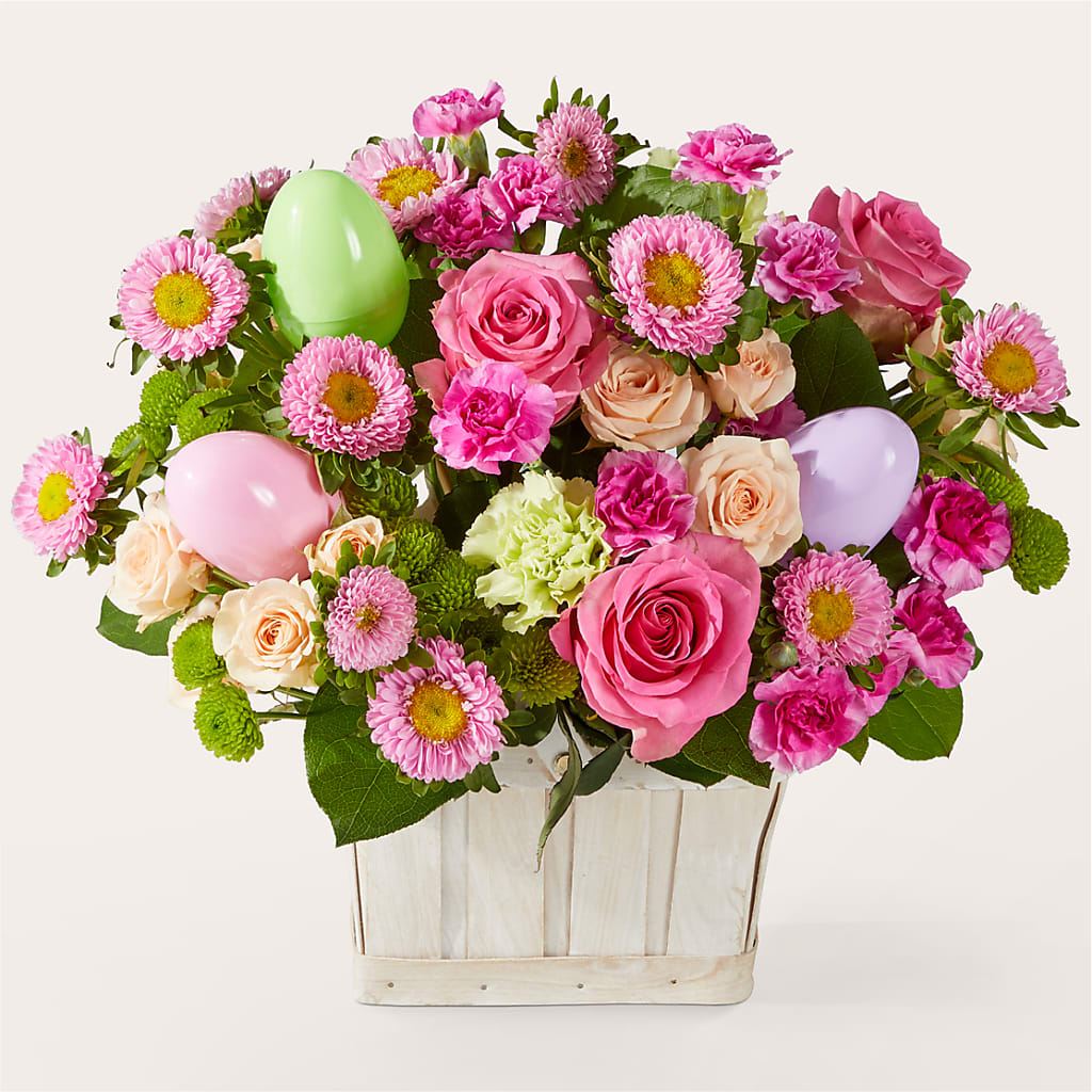 Get Eggcited Basket – GARRISON DESIGNS FLORIST & INTERIORS, Huntington WV