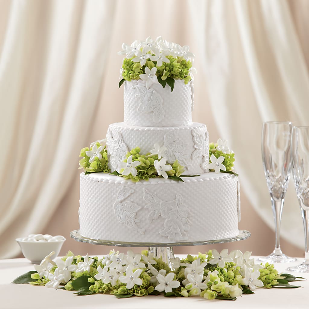 Bloom & Blossom Cake Decor – GARRISON DESIGNS FLORIST & INTERIORS, Huntington WV