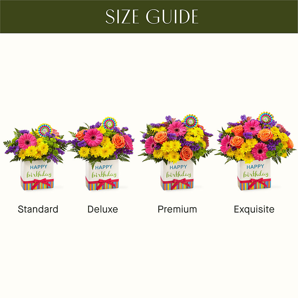 Birthday Brights Bouquet – GARRISON DESIGNS FLORIST & INTERIORS, Huntington WV