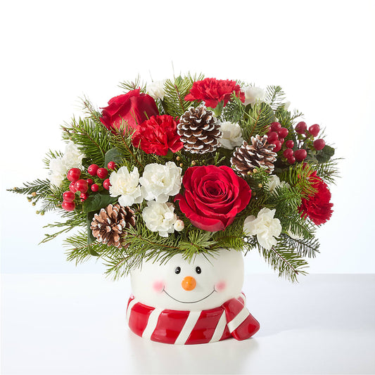Jolly Snowman Bouquet – GARRISON DESIGNS FLORIST & INTERIORS, Huntington WV