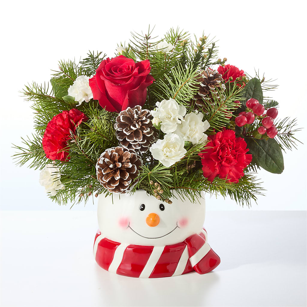Jolly Snowman Bouquet – GARRISON DESIGNS FLORIST & INTERIORS, Huntington WV