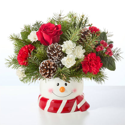 Jolly Snowman Bouquet – GARRISON DESIGNS FLORIST & INTERIORS, Huntington WV