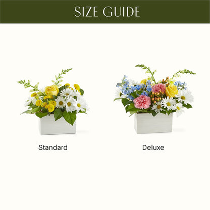 Sun Salutation Box Bouquet – GARRISON DESIGNS FLORIST & INTERIORS, Huntington WV