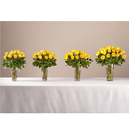Long Stem Yellow Rose Bouquet – GARRISON DESIGNS FLORIST & INTERIORS, Huntington WV