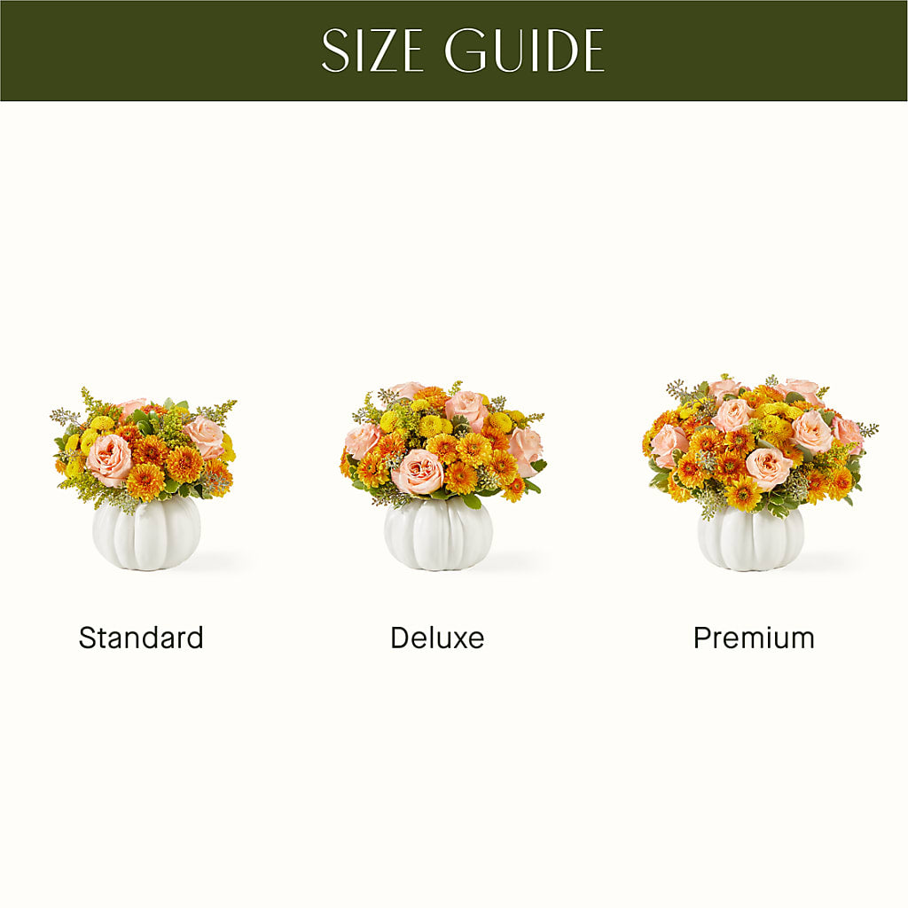 Peachy Pumpkin – GARRISON DESIGNS FLORIST & INTERIORS, Huntington WV