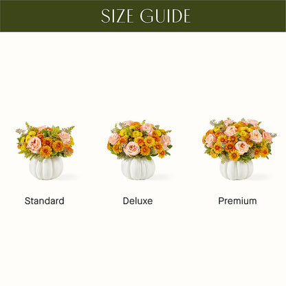 Peachy Pumpkin – GARRISON DESIGNS FLORIST & INTERIORS, Huntington WV