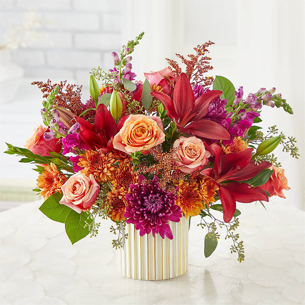 Burgundy Landscape Bouquet – GARRISON DESIGNS FLORIST & INTERIORS, Huntington WV