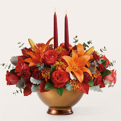 Fruits of Fall Centerpiece – GARRISON DESIGNS FLORIST & INTERIORS, Huntington WV