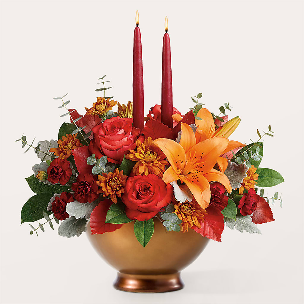 Fruits of Fall Centerpiece – GARRISON DESIGNS FLORIST & INTERIORS, Huntington WV