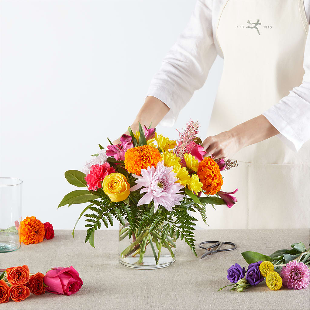 Feast of Color – A Florist Original – GARRISON DESIGNS FLORIST & INTERIORS, Huntington WV