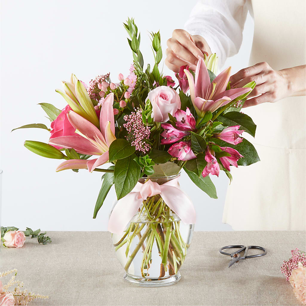 Pink Ribbon - A Florist Original – GARRISON DESIGNS FLORIST & INTERIORS, Huntington WV