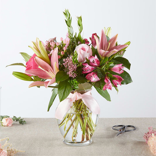 Pink Ribbon - A Florist Original – GARRISON DESIGNS FLORIST & INTERIORS, Huntington WV