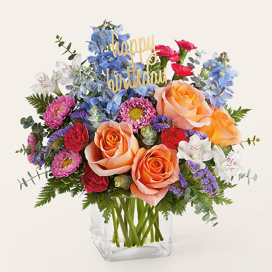 Birthday Bash Bouquet – GARRISON DESIGNS FLORIST & INTERIORS, Huntington WV