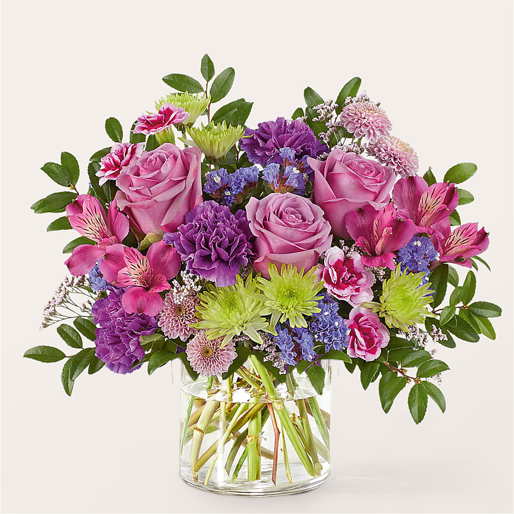 Glass Half Full Bouquet – GARRISON DESIGNS FLORIST & INTERIORS, Huntington WV