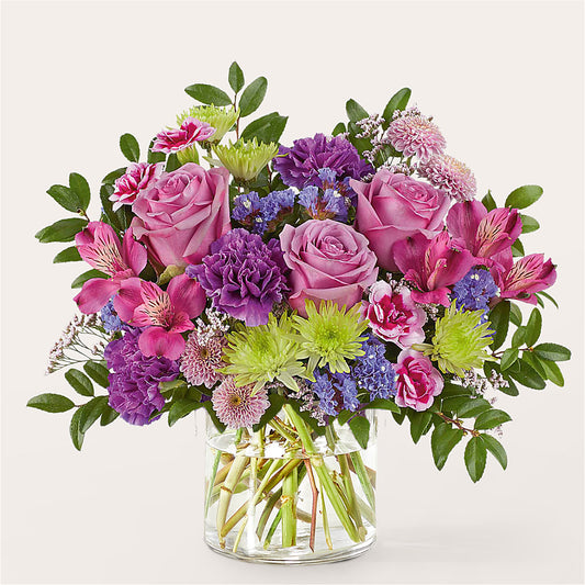 Glass Half Full Bouquet – GARRISON DESIGNS FLORIST & INTERIORS, Huntington WV