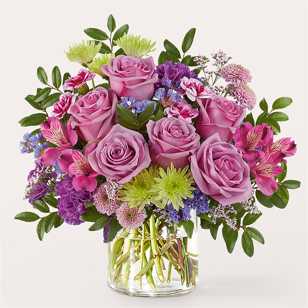 Glass Half Full Bouquet – GARRISON DESIGNS FLORIST & INTERIORS, Huntington WV