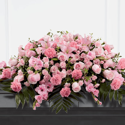 Garden of Comfort Casket Spray (Standard) – GARRISON DESIGNS FLORIST & INTERIORS, Huntington WV