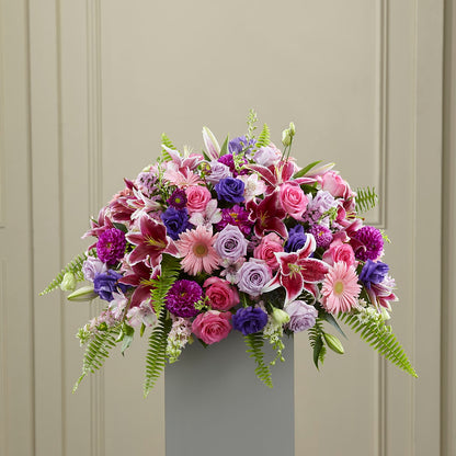 Fare Thee Well Pedestal – GARRISON DESIGNS FLORIST & INTERIORS, Huntington WV